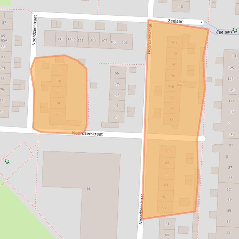 Kaart van postcodegebied 8226AK.