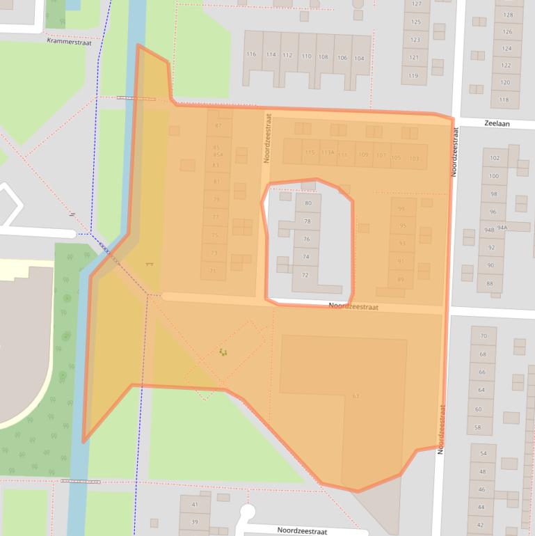 Kaart van postcodegebied 8226AN.