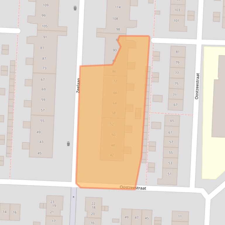 Kaart van postcodegebied 8226AS.