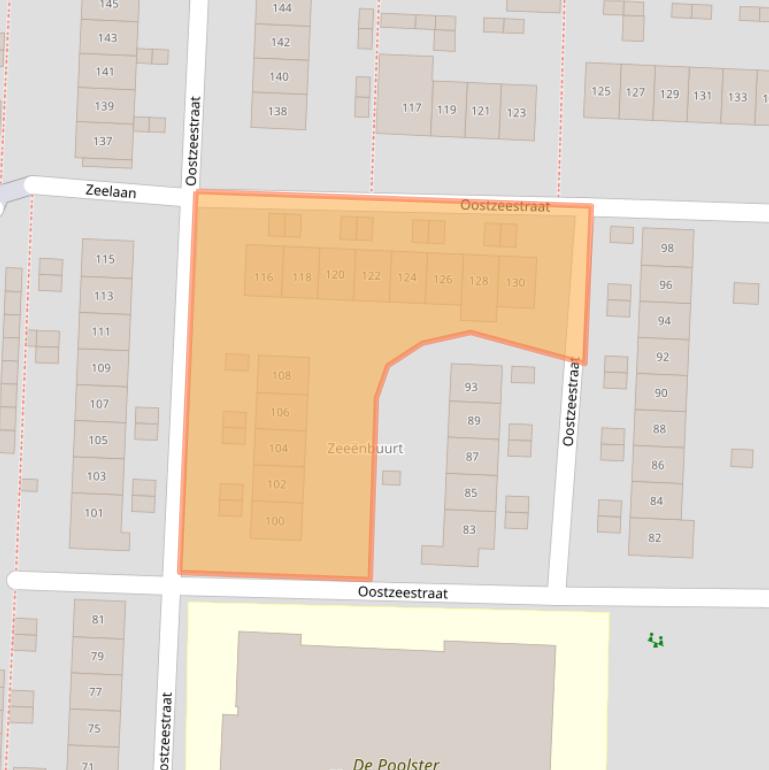 Kaart van postcodegebied 8226BC.