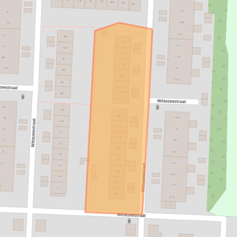 Kaart van postcodegebied 8226BN.