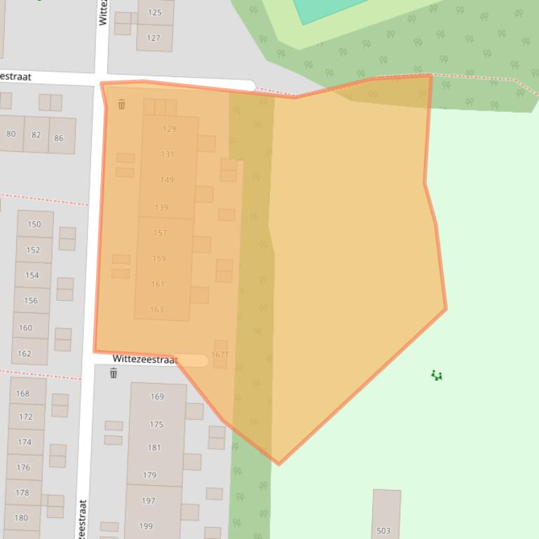 Kaart van postcodegebied 8226BT.