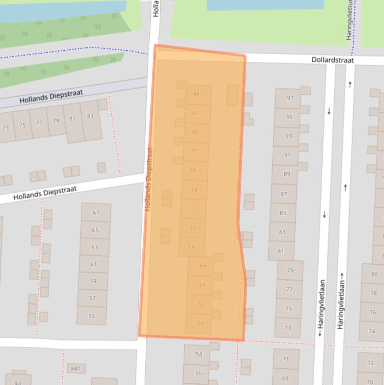 Kaart van postcodegebied 8226EJ.