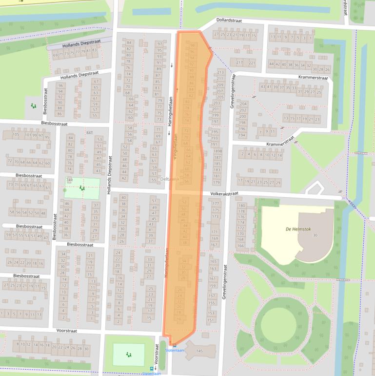 Kaart van postcodegebied 8226EP.