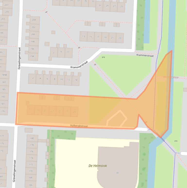 Kaart van postcodegebied 8226GR.