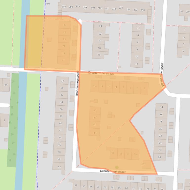 Kaart van postcodegebied 8226HJ.