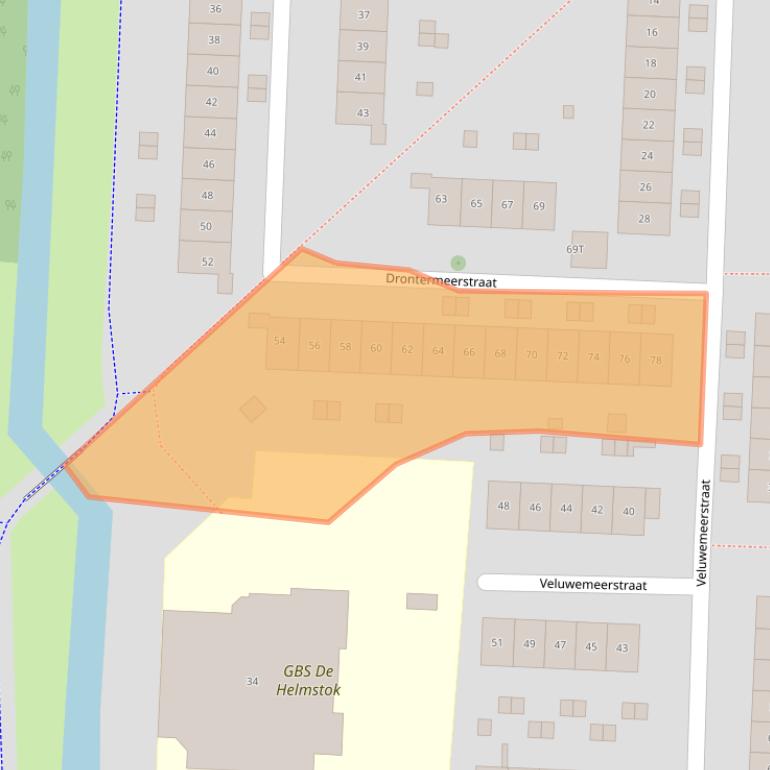 Kaart van postcodegebied 8226HL.