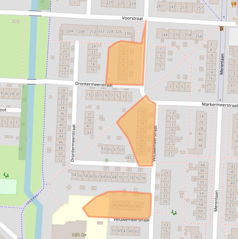 Kaart van postcodegebied 8226HM.
