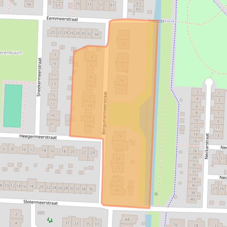 Kaart van postcodegebied 8226JK.