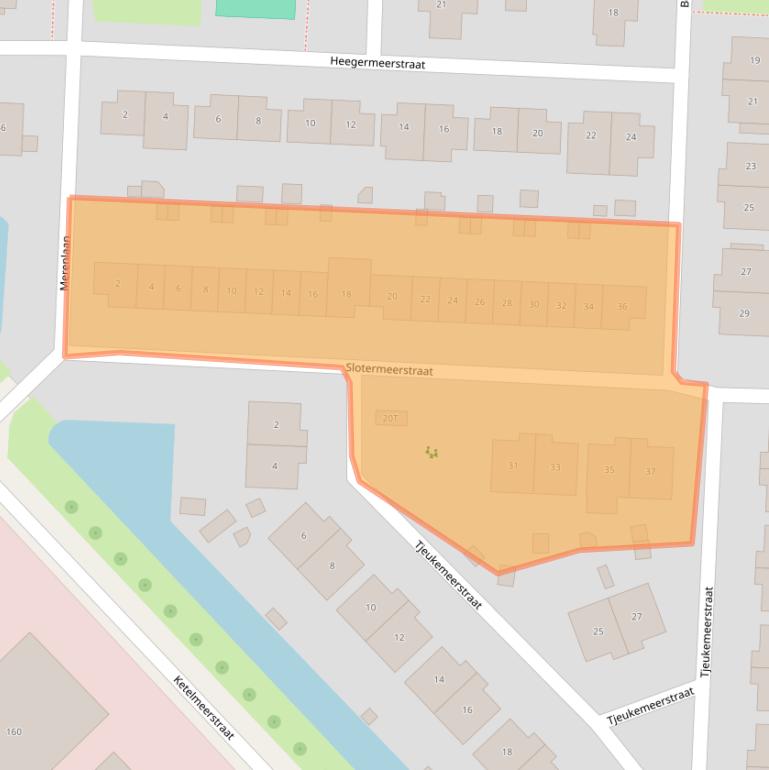 Kaart van postcodegebied 8226JN.