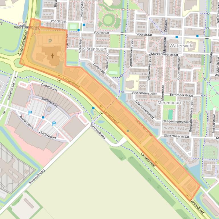 Kaart van postcodegebied 8226JX.