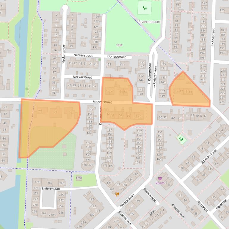 Kaart van postcodegebied 8226LB.