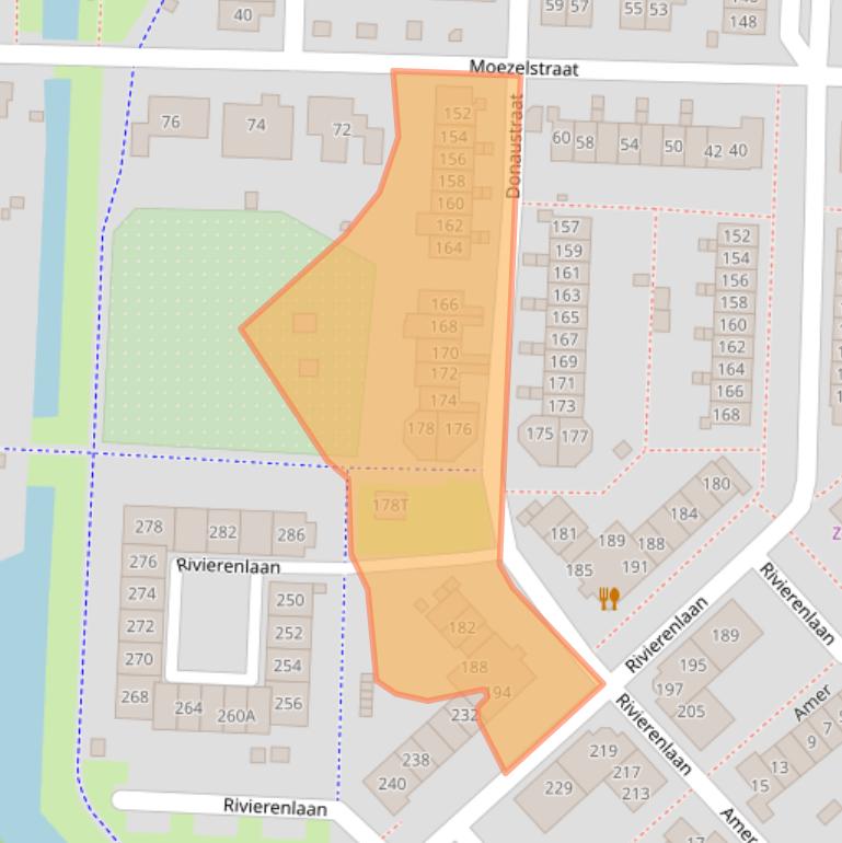 Kaart van postcodegebied 8226LC.