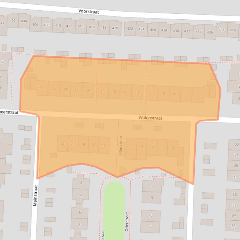 Kaart van postcodegebied 8226LK.