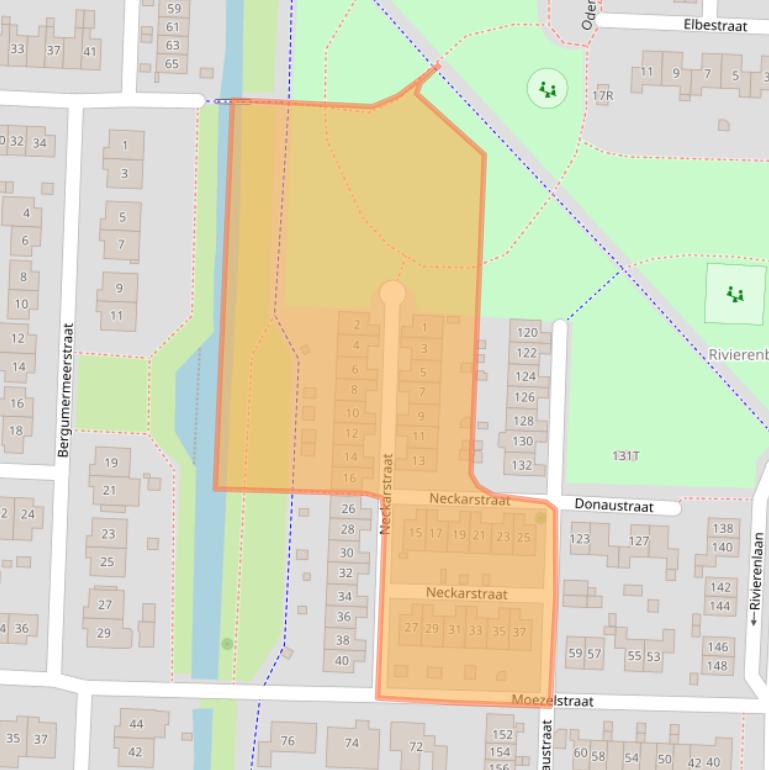 Kaart van postcodegebied 8226LL.