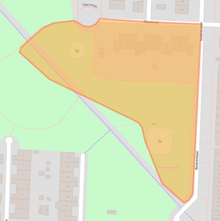 Kaart van postcodegebied 8226LN.