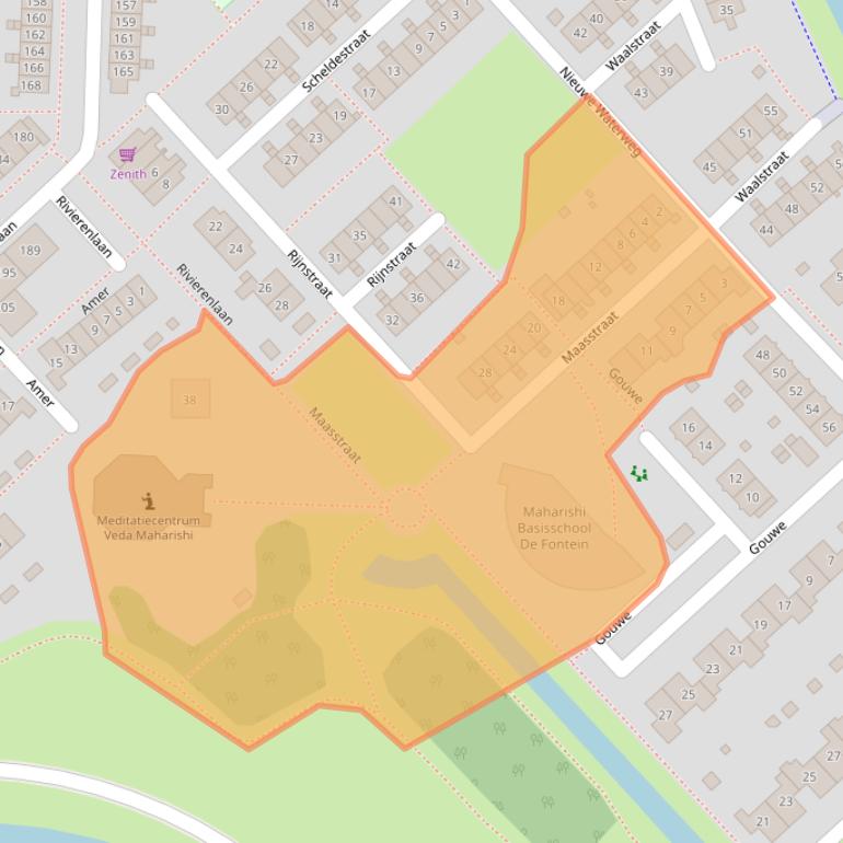 Kaart van postcodegebied 8226LP.