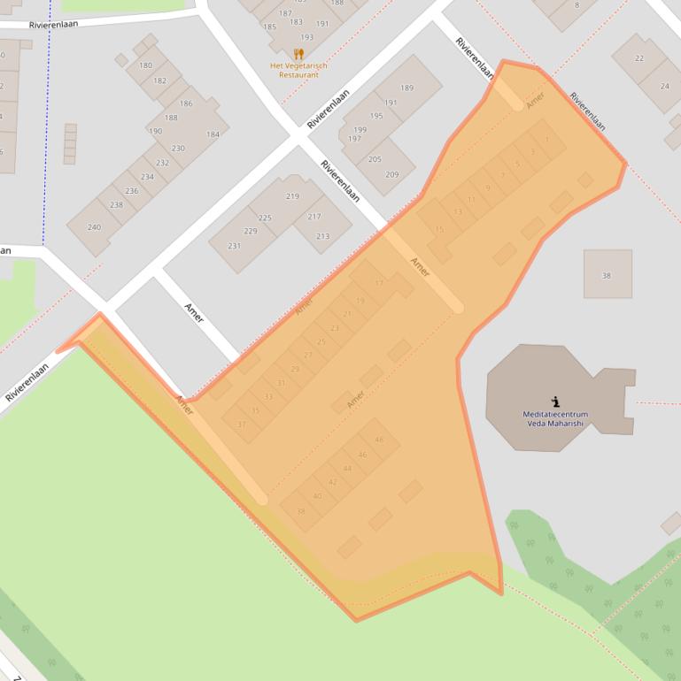 Kaart van postcodegebied 8226LR.