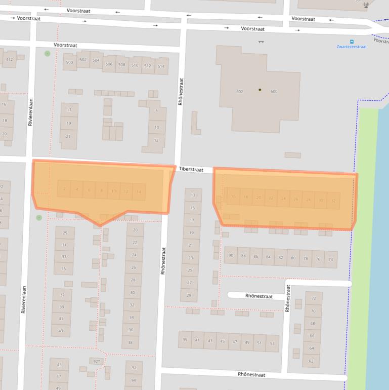 Kaart van postcodegebied 8226MA.