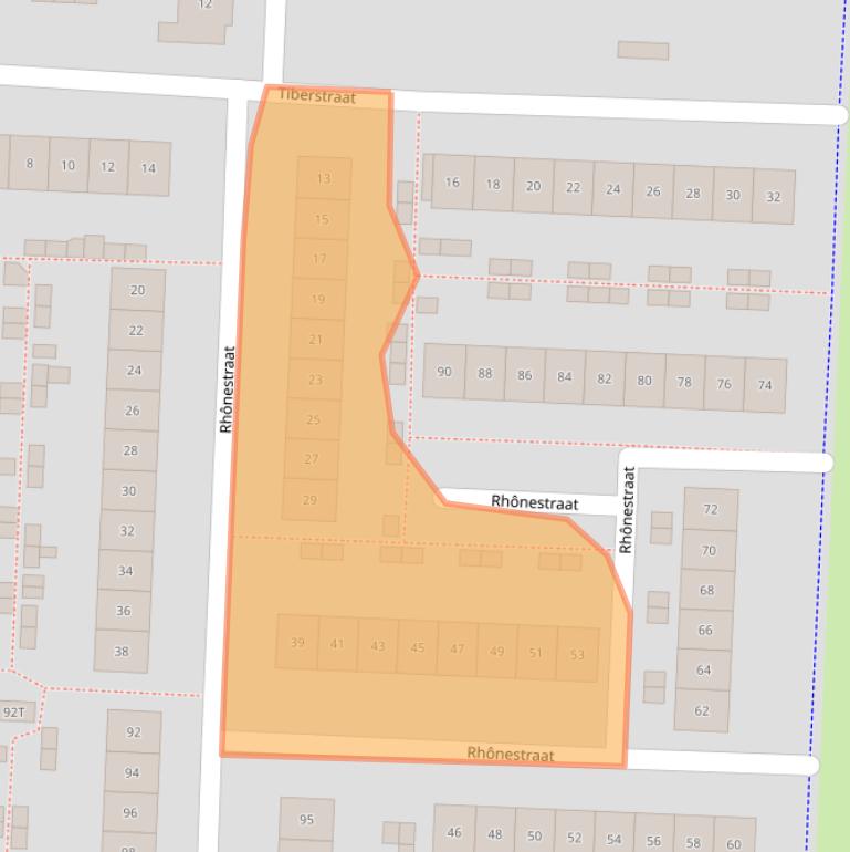 Kaart van postcodegebied 8226MJ.