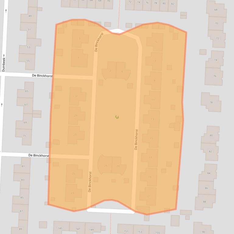 Kaart van postcodegebied 8226RN.