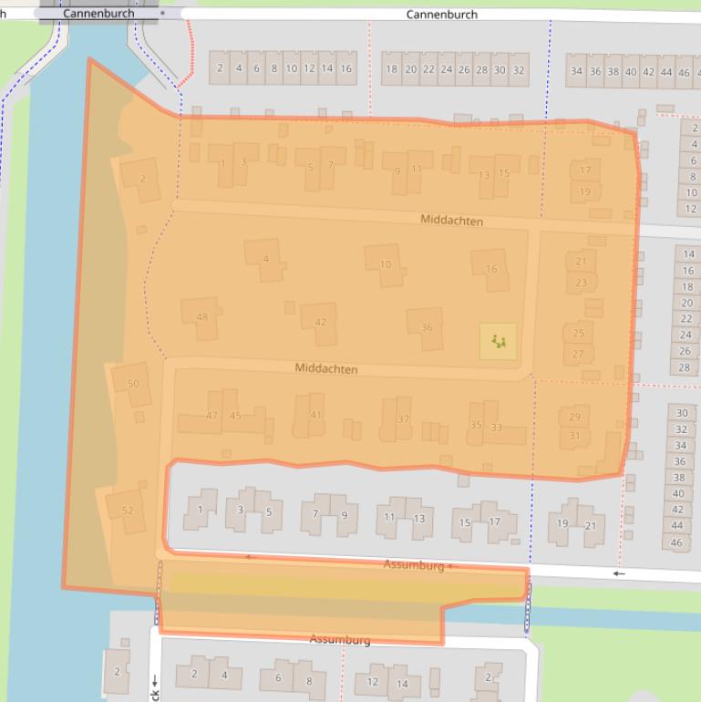 Kaart van postcodegebied 8226RP.