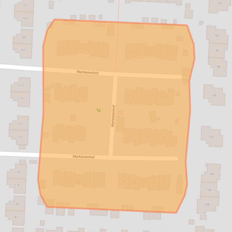 Kaart van postcodegebied 8226TT.