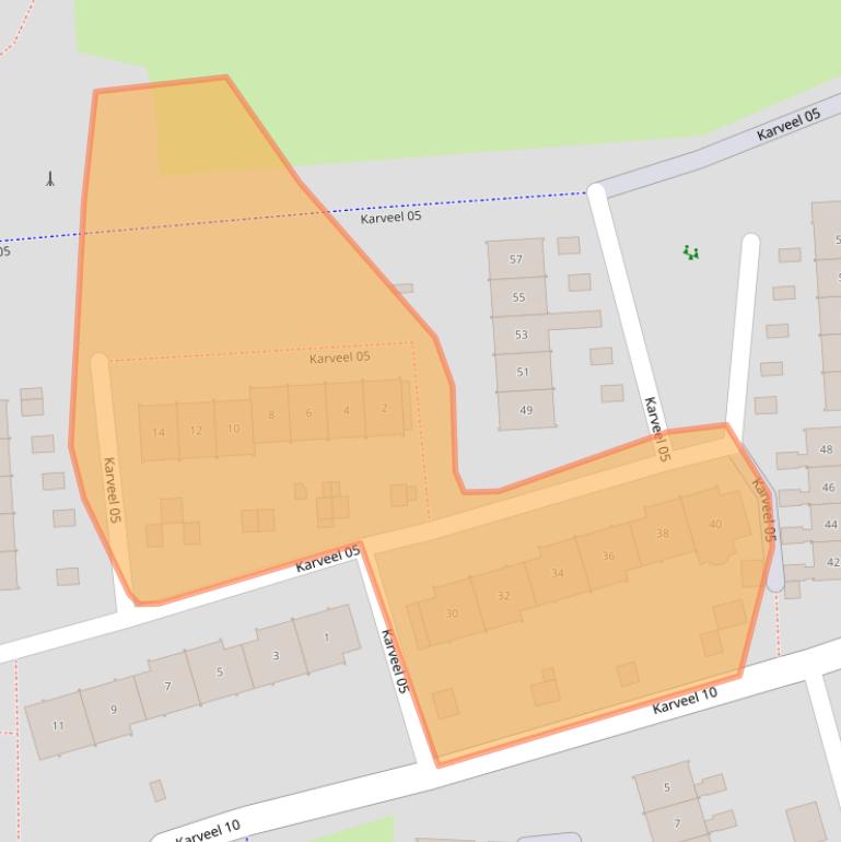 Kaart van postcodegebied 8231AD.