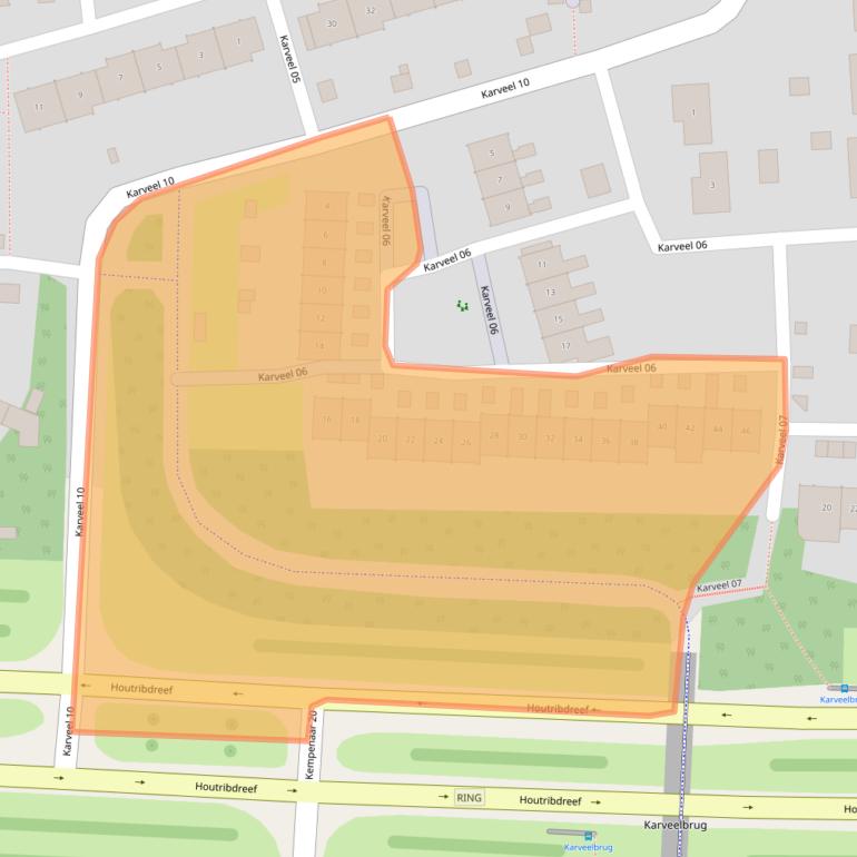 Kaart van postcodegebied 8231AH.