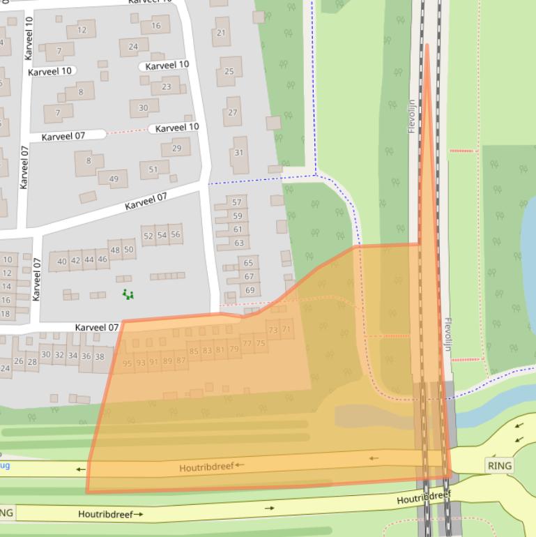 Kaart van postcodegebied 8231AK.