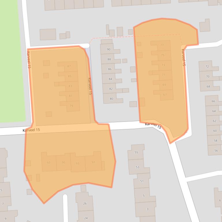 Kaart van postcodegebied 8231AW.