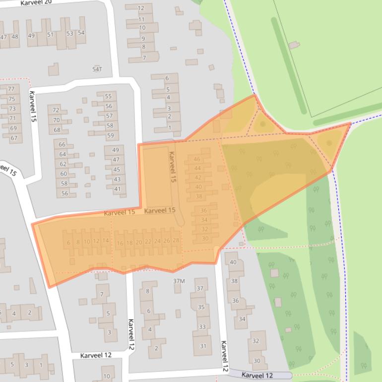 Kaart van postcodegebied 8231AX.