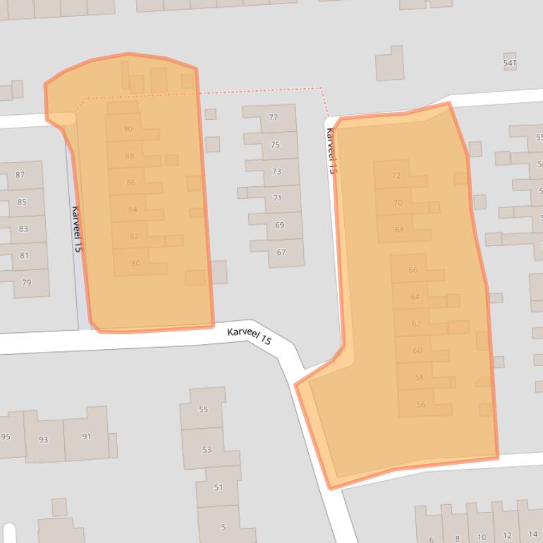 Kaart van postcodegebied 8231AZ.