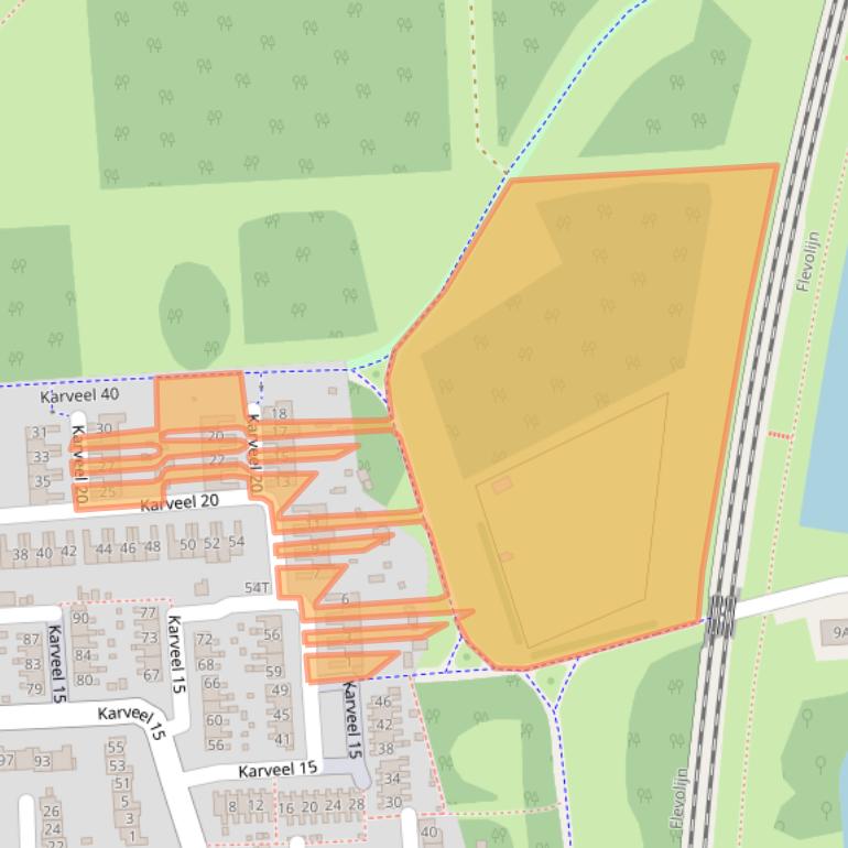 Kaart van postcodegebied 8231BC.