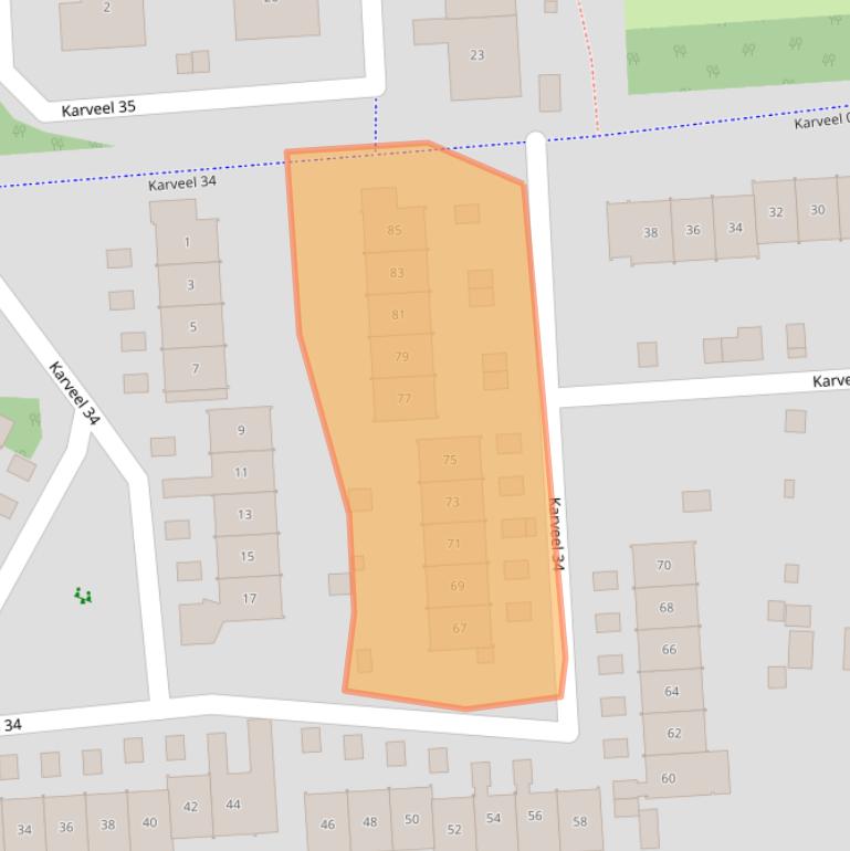 Kaart van postcodegebied 8231BM.