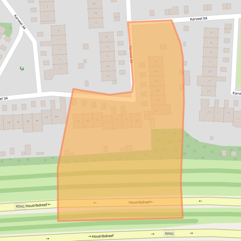 Kaart van postcodegebied 8231BP.