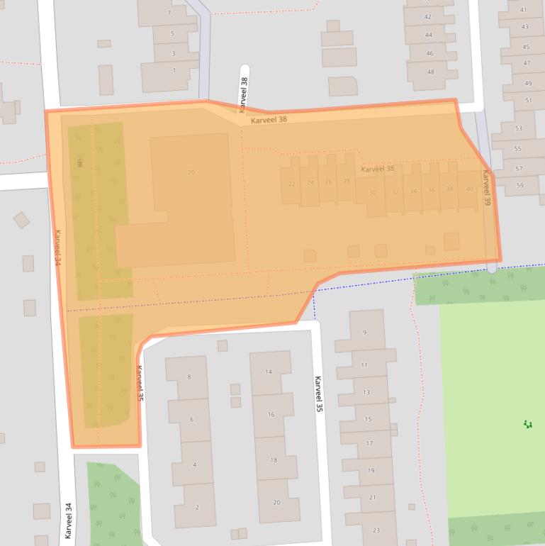 Kaart van postcodegebied 8231BX.