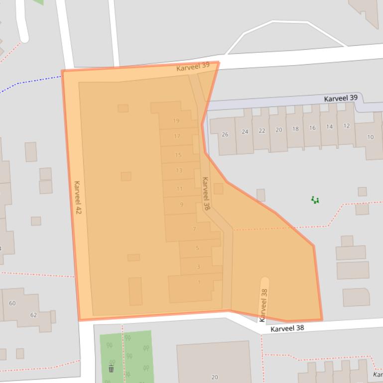 Kaart van postcodegebied 8231BZ.