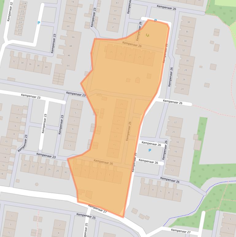 Kaart van postcodegebied 8231CH.