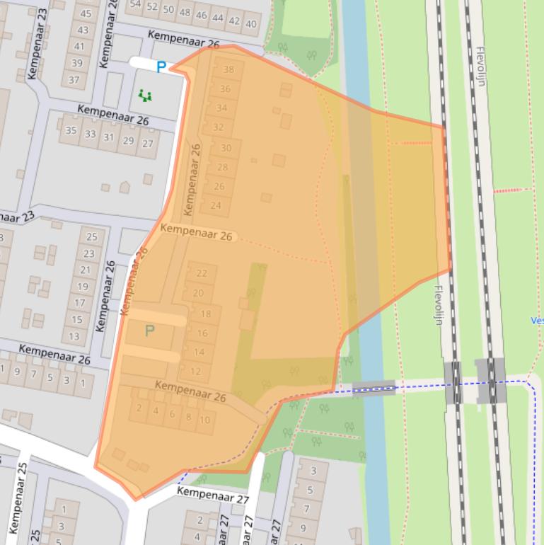 Kaart van postcodegebied 8231CK.