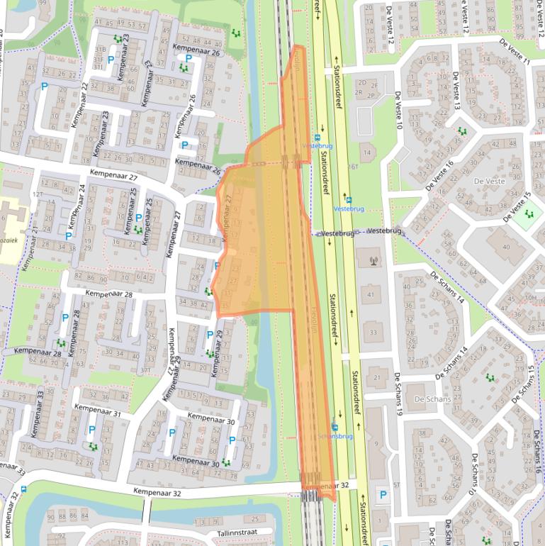 Kaart van postcodegebied 8231CM.