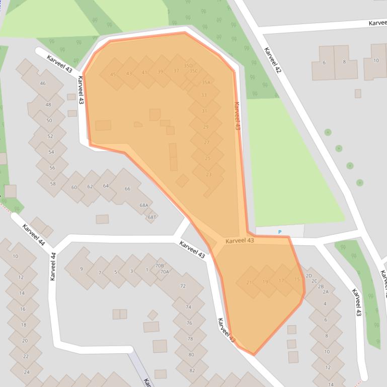 Kaart van postcodegebied 8231DR.