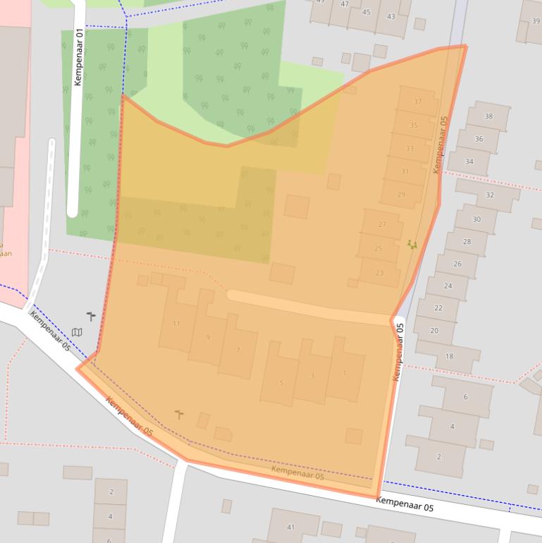 Kaart van postcodegebied 8231EB.