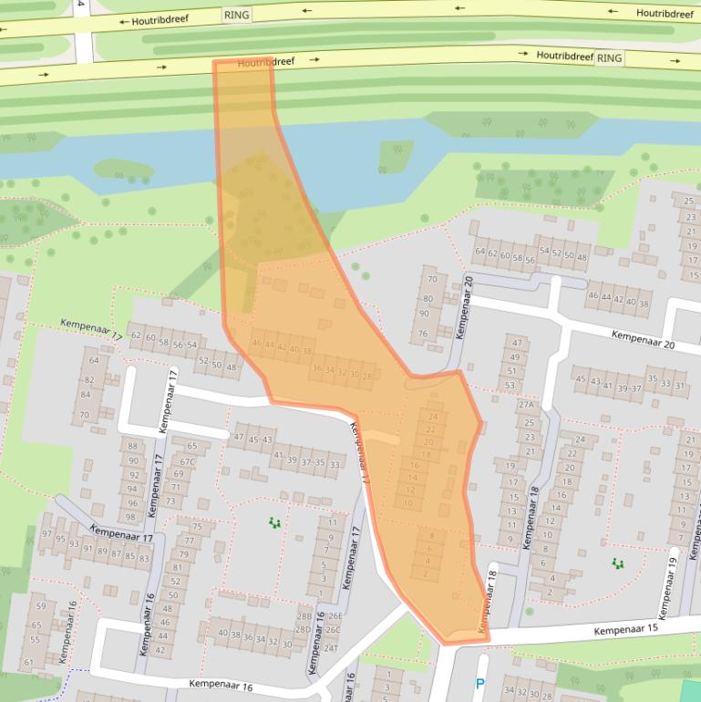 Kaart van postcodegebied 8231EP.