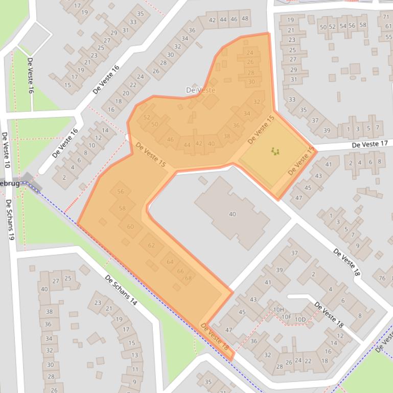 Kaart van postcodegebied 8231JL.