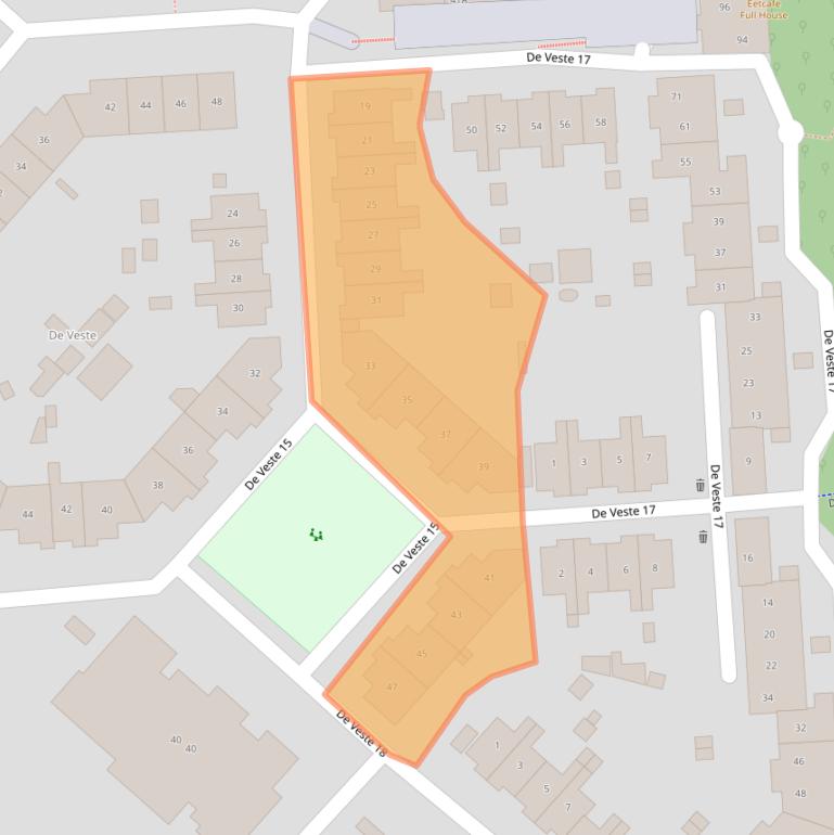 Kaart van postcodegebied 8231JM.