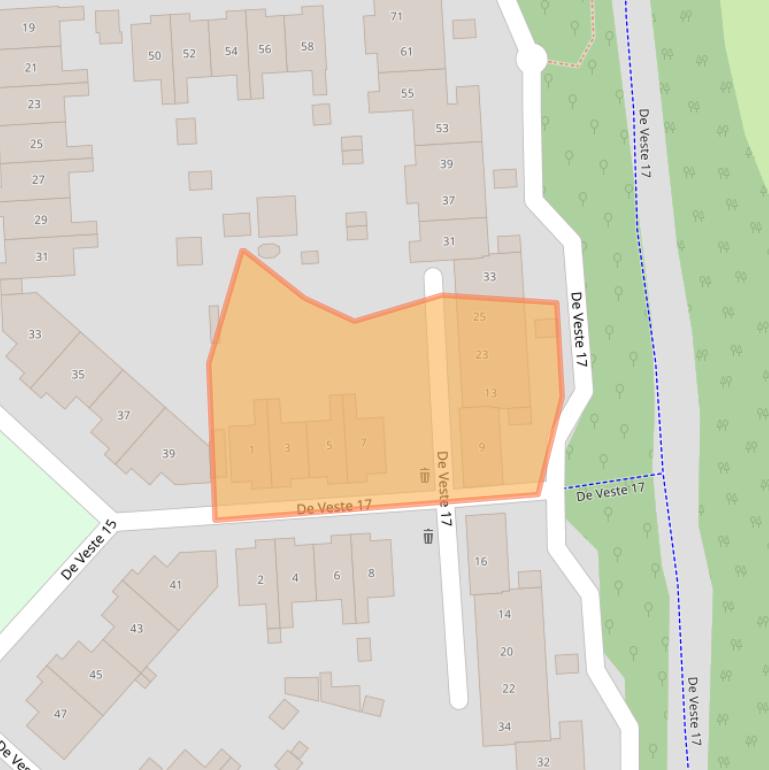 Kaart van postcodegebied 8231JR.