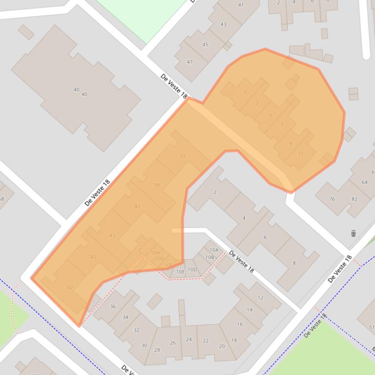 Kaart van postcodegebied 8231JT.