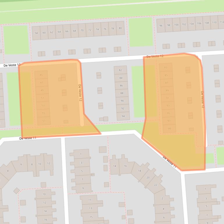 Kaart van postcodegebied 8231JZ.