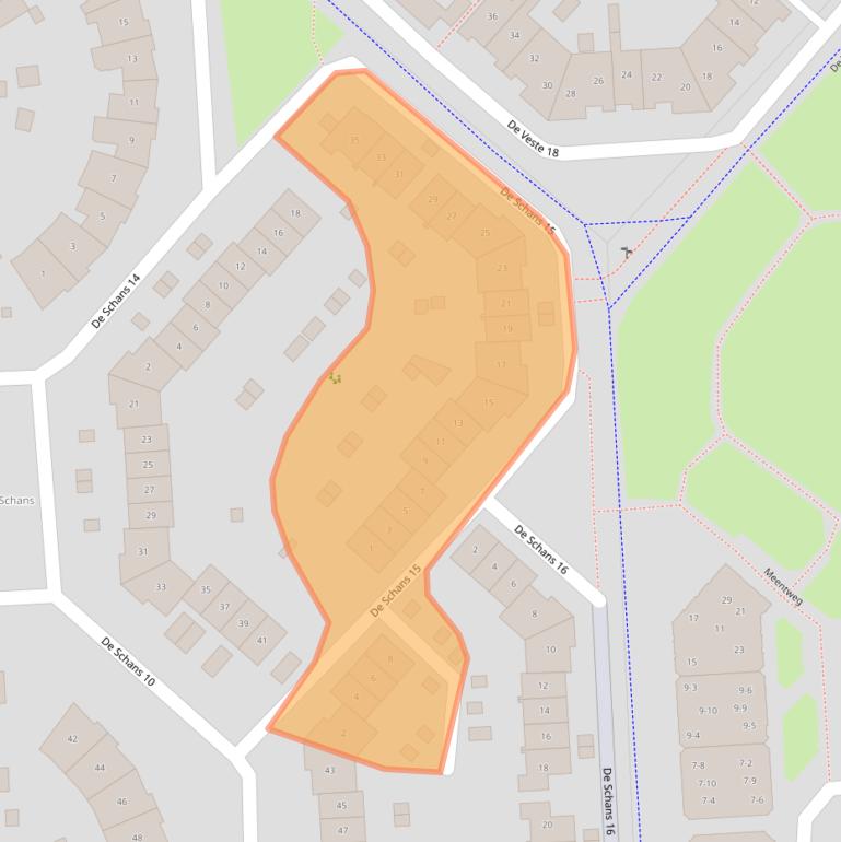 Kaart van postcodegebied 8231KJ.